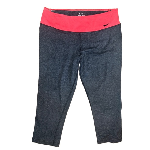 Women’s Nike Red & Gray Dri-Fit Ankle Leggings